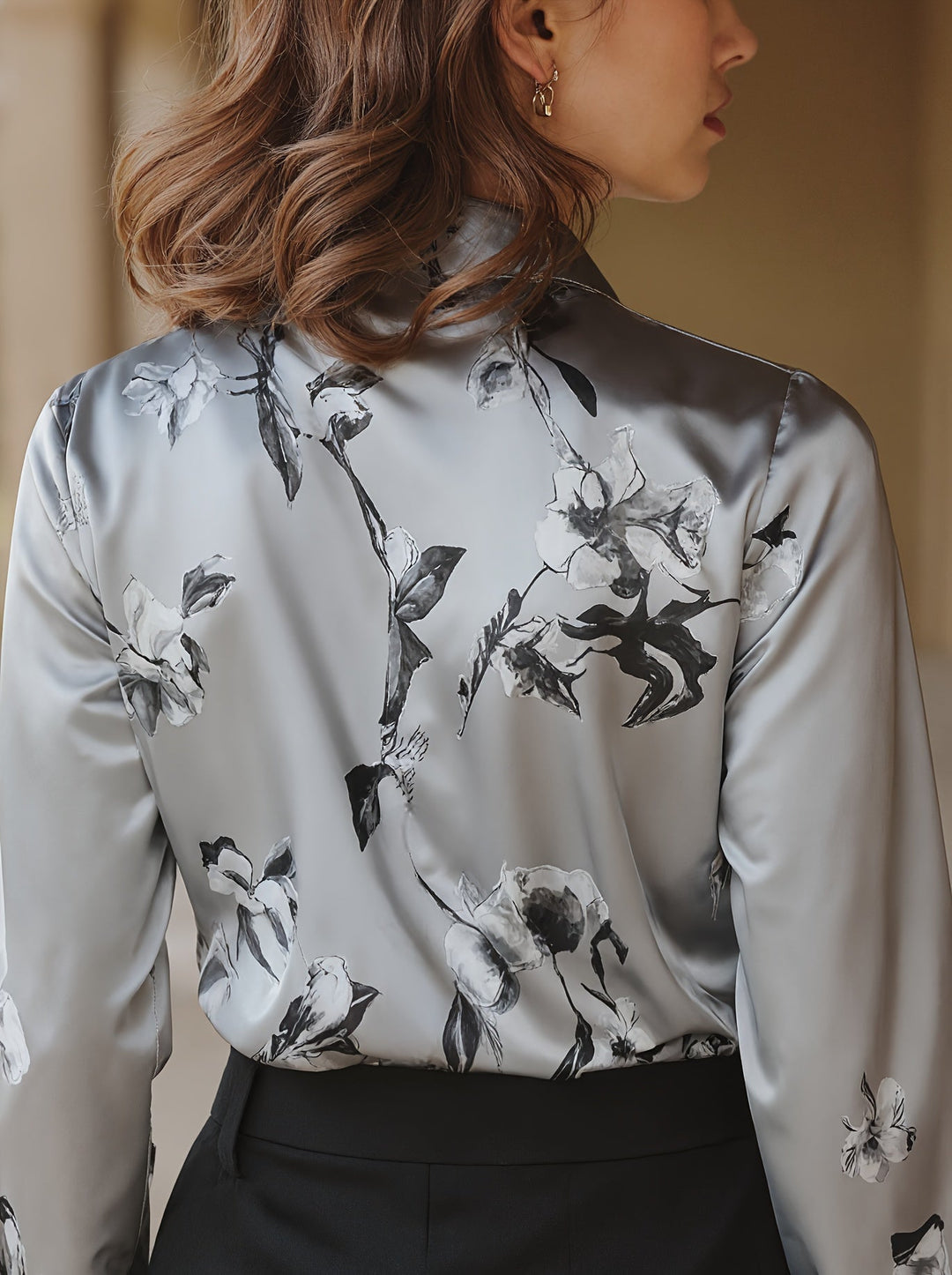 Monique™ Elegant Satin Blouse