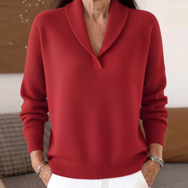 Margaret | The Forgiving-Fit V-Neck Jumper