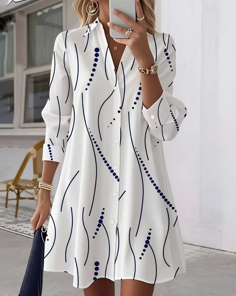 Mary | Wavy Collar Dress Shirt