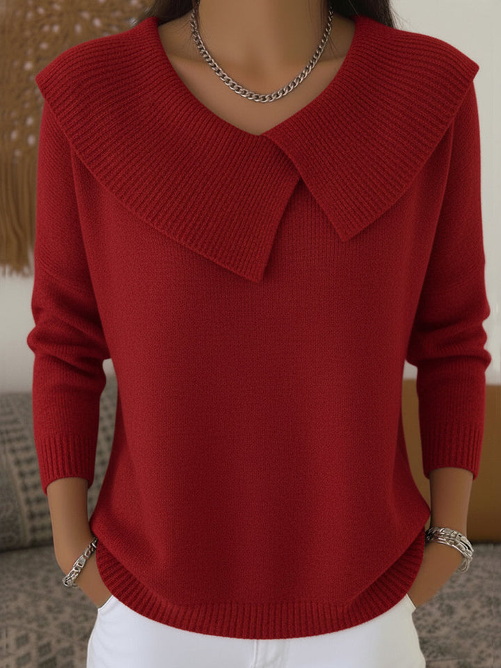 Ava | Warm Sweater with Soft Collar