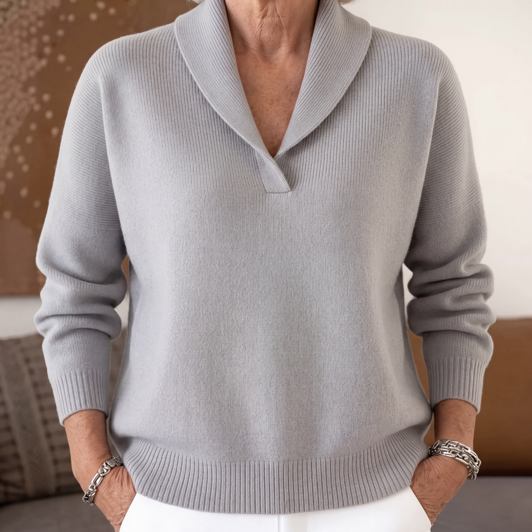 Margaret | The Forgiving-Fit V-Neck Jumper