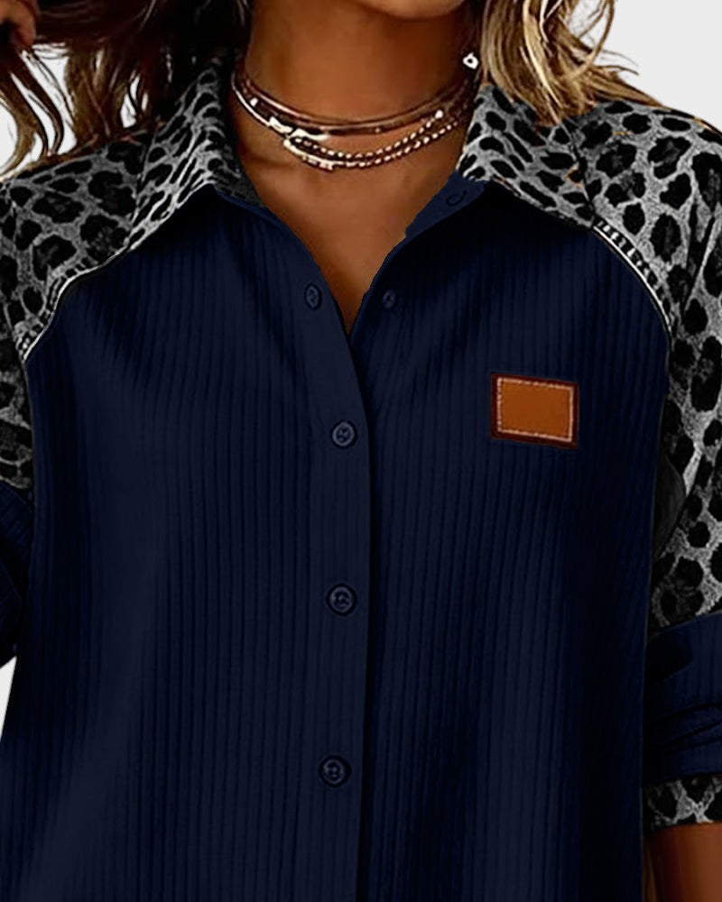 Jackie™ Leopard Print Button-Down Shirt