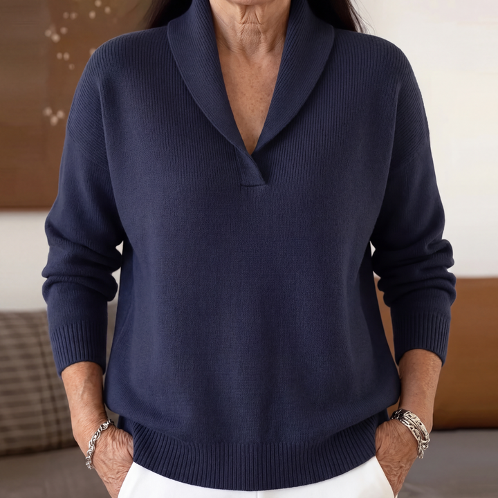 Margaret | The Forgiving-Fit V-Neck Jumper