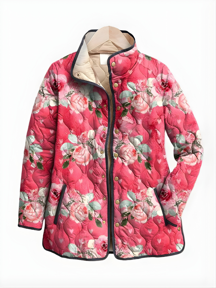 Yara | Vintage Charming Floral Quilted Jacket
