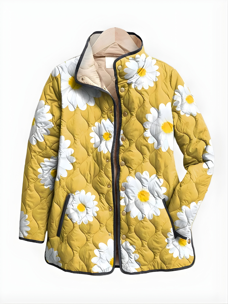 Yara | Vintage Charming Floral Quilted Jacket