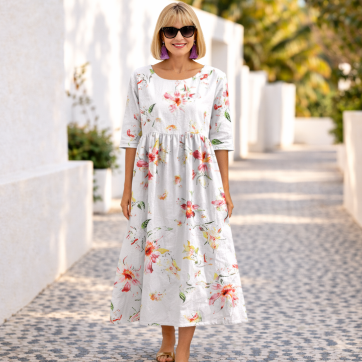 Mary | Summer Floral Dress