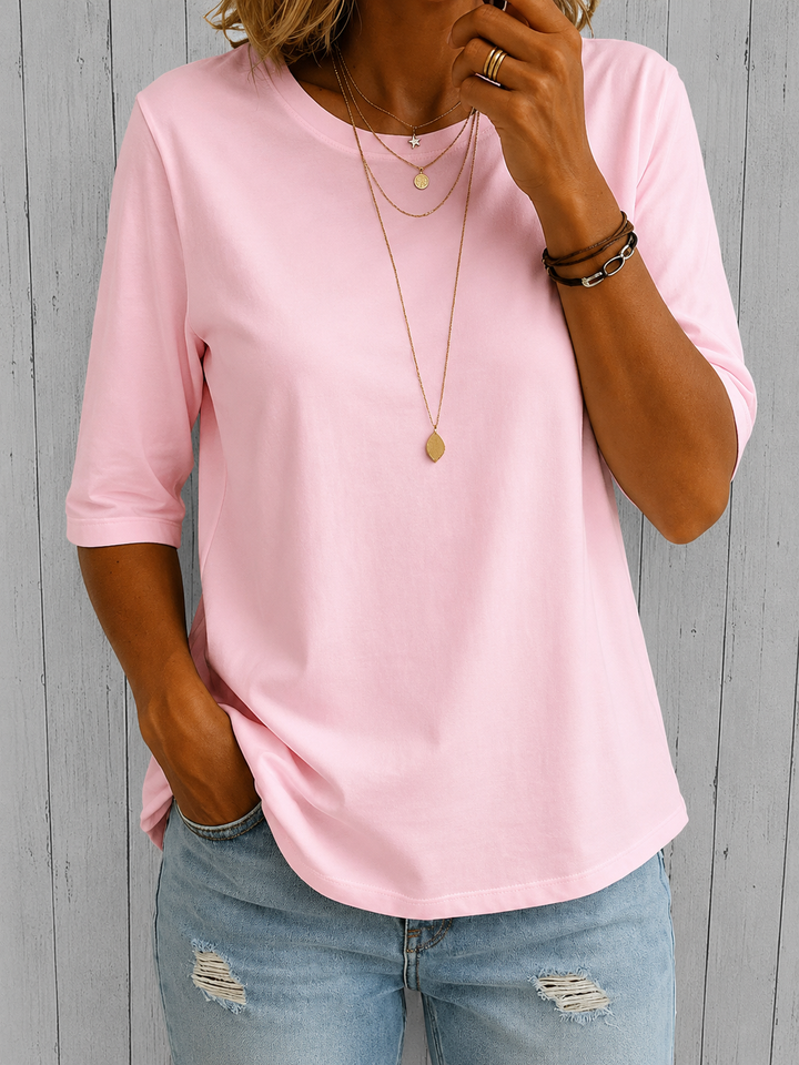 Tess | Relaxed Everyday Half-Sleeve Tee