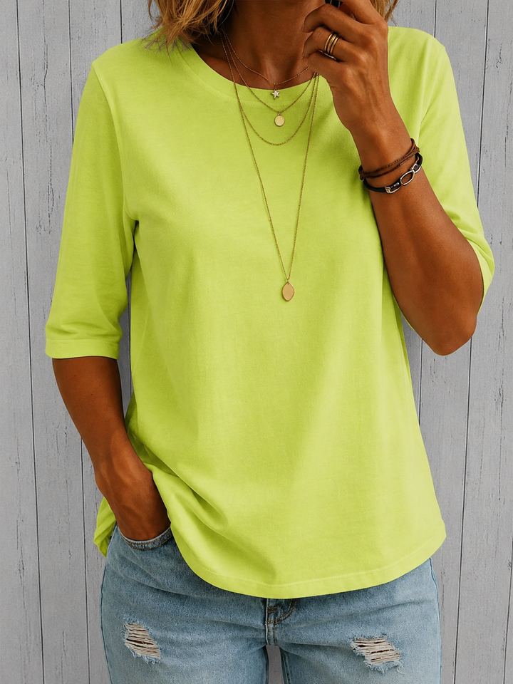 Tess | Relaxed Everyday Half-Sleeve Tee