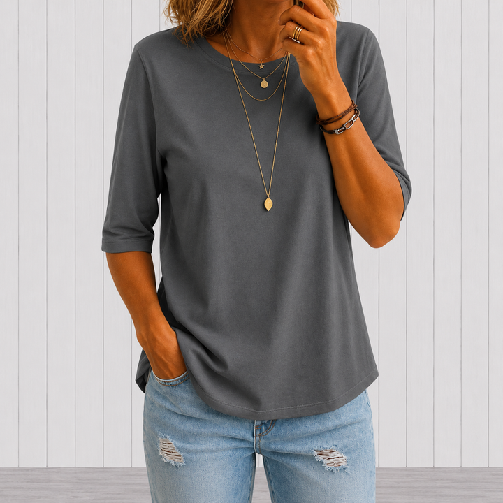 Tess | Relaxed Everyday Half-Sleeve Tee