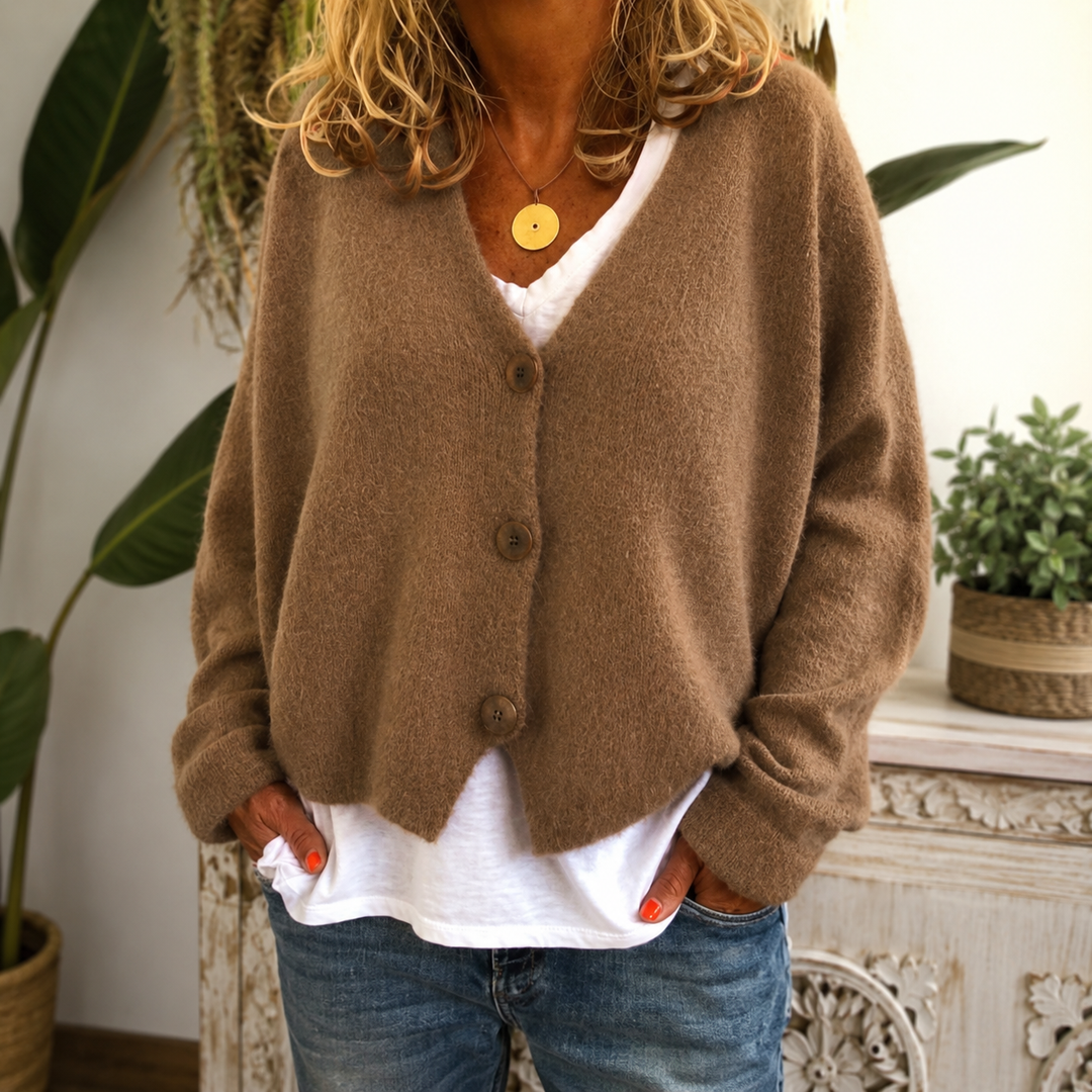 Kate | Knitted Cardigan With a V-Neck