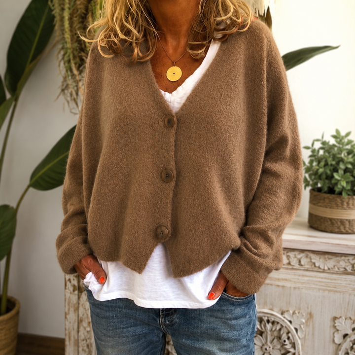 Kate | Knitted Cardigan With a V-Neck
