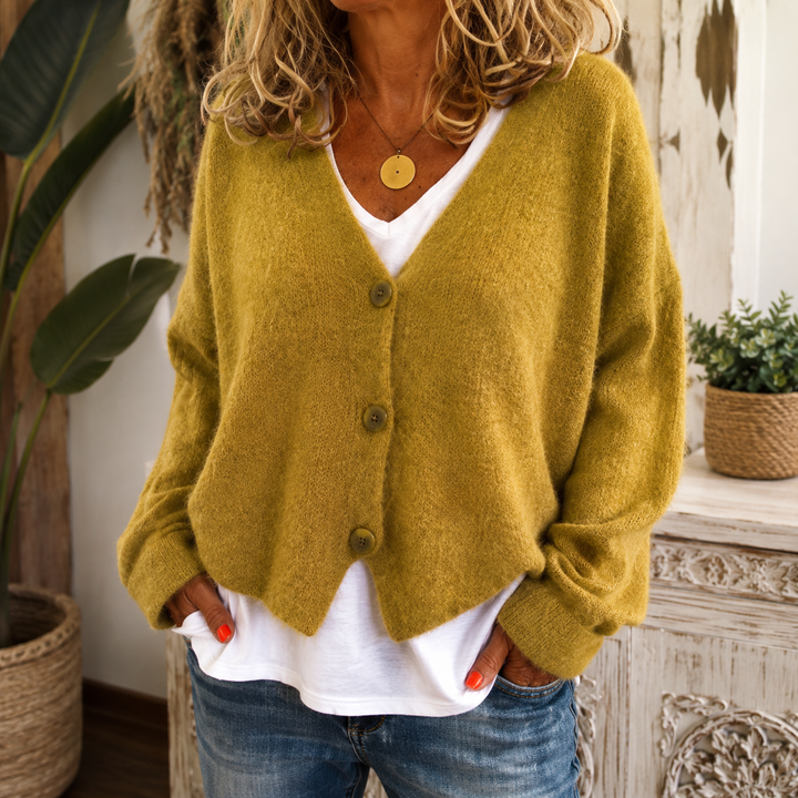 Kate | Knitted Cardigan With a V-Neck