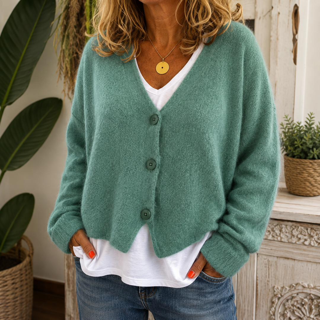 Kate | Knitted Cardigan With a V-Neck