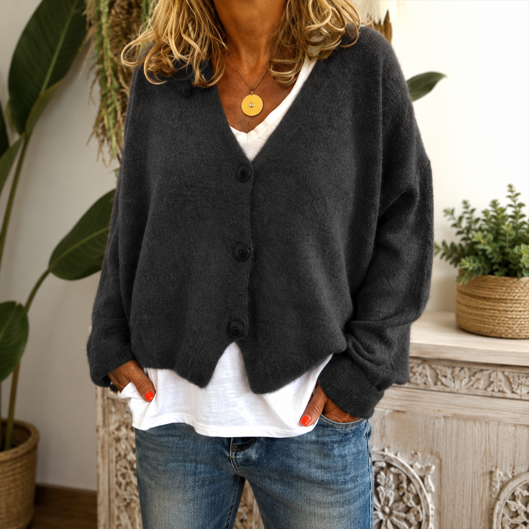 Kate | Knitted Cardigan With a V-Neck