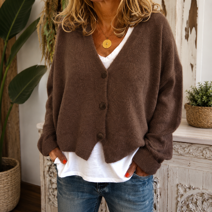 Kate | Knitted Cardigan With a V-Neck