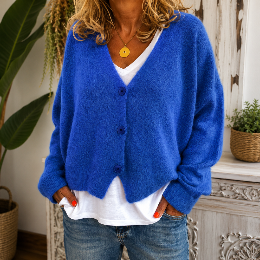 Kate | Knitted Cardigan With a V-Neck