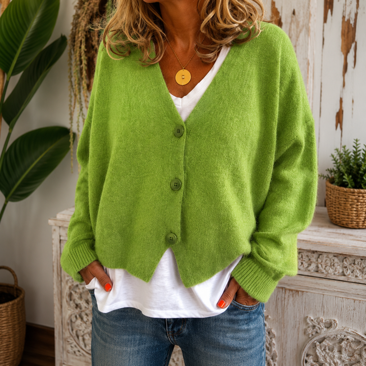 Kate | Knitted Cardigan With a V-Neck