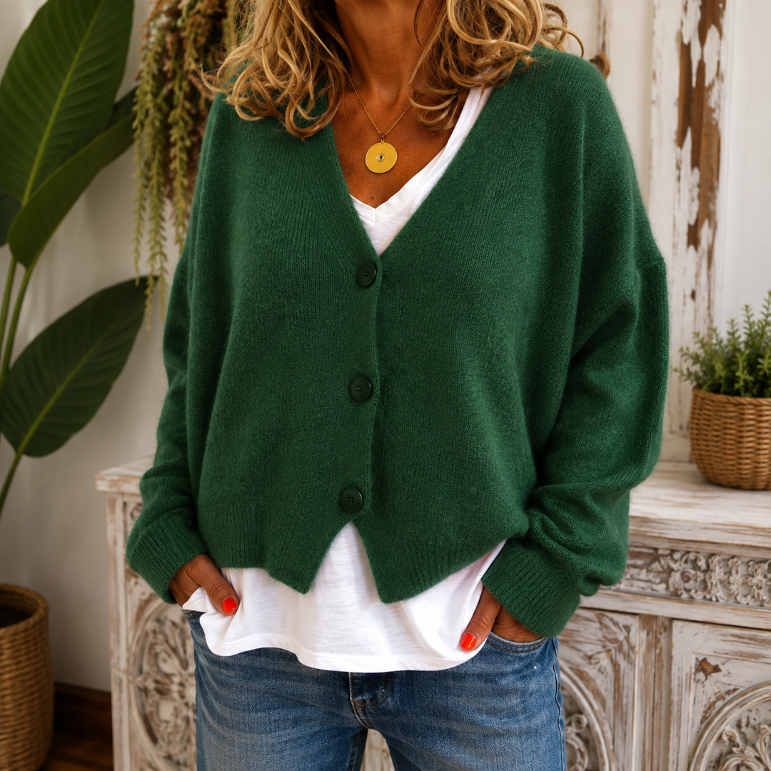 Kate | Knitted Cardigan With a V-Neck