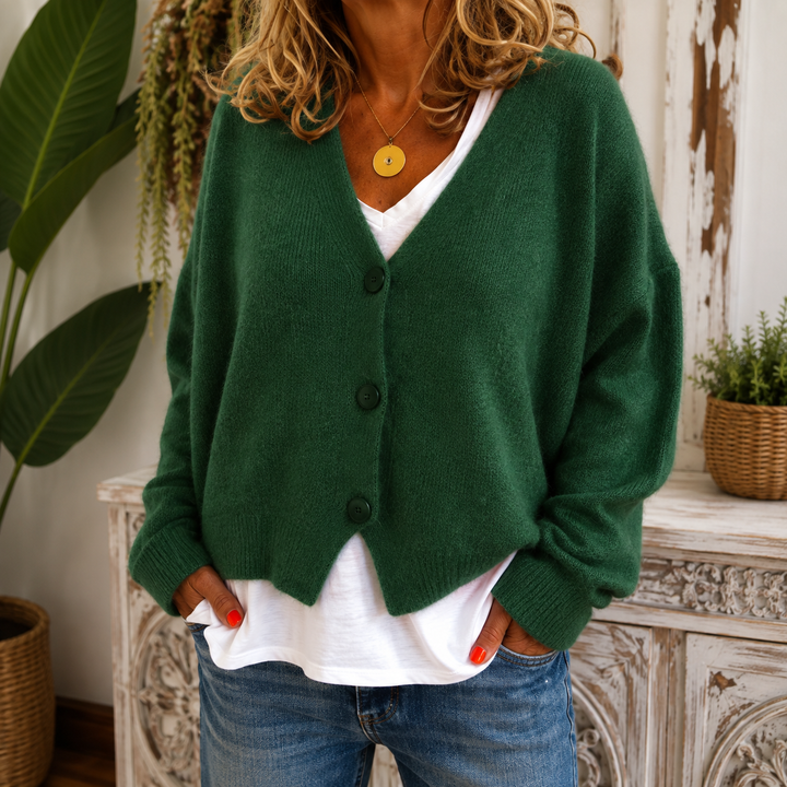 Kate | Knitted Cardigan With a V-Neck