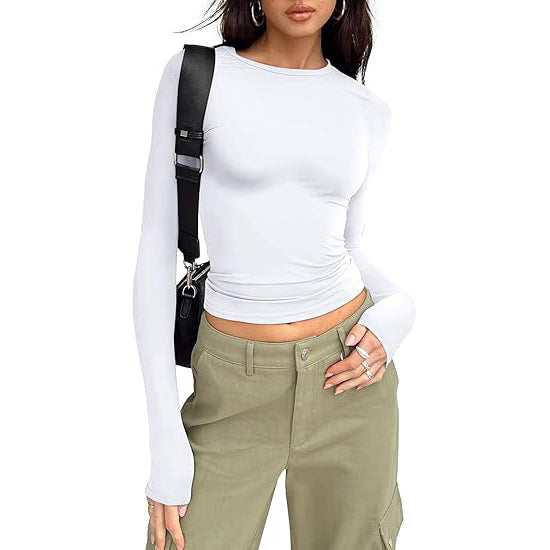 Jill - Casual Long Sleeve Round Neck Top