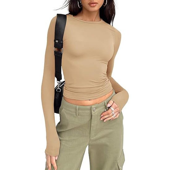 Jill - Casual Long Sleeve Round Neck Top