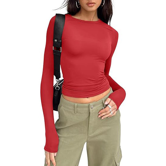 Jill - Casual Long Sleeve Round Neck Top