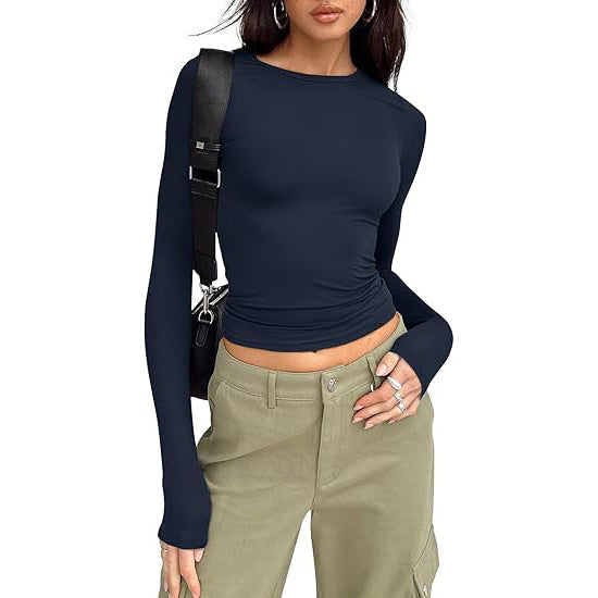 Jill - Casual Long Sleeve Round Neck Top