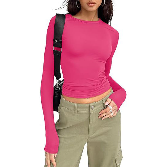 Jill - Casual Long Sleeve Round Neck Top