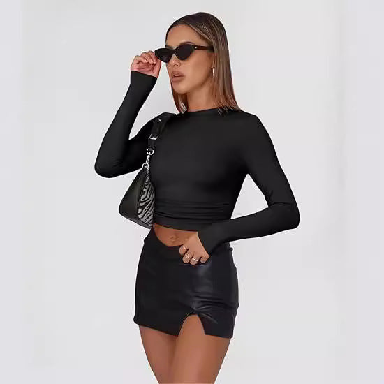 Jill - Casual Long Sleeve Round Neck Top