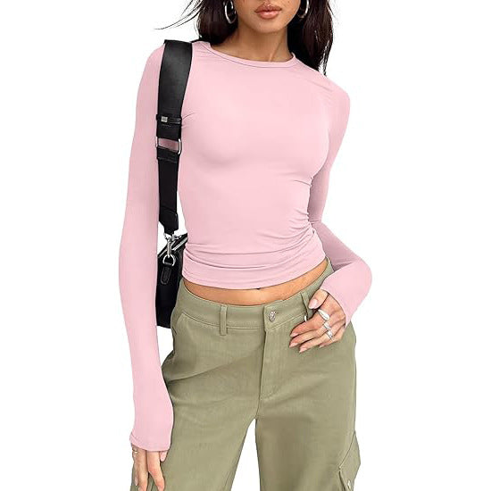 Jill - Casual Long Sleeve Round Neck Top