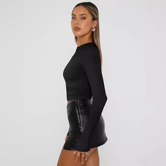 Jill - Casual Long Sleeve Round Neck Top