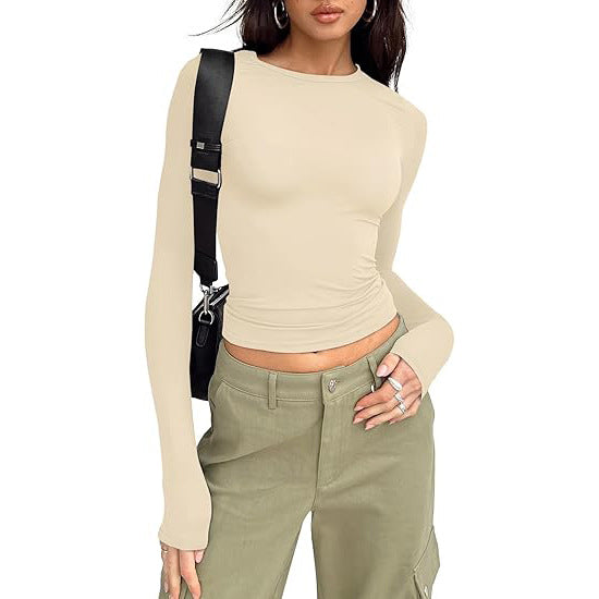 Jill - Casual Long Sleeve Round Neck Top