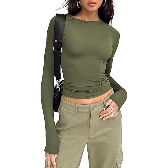 Jill - Casual Long Sleeve Round Neck Top
