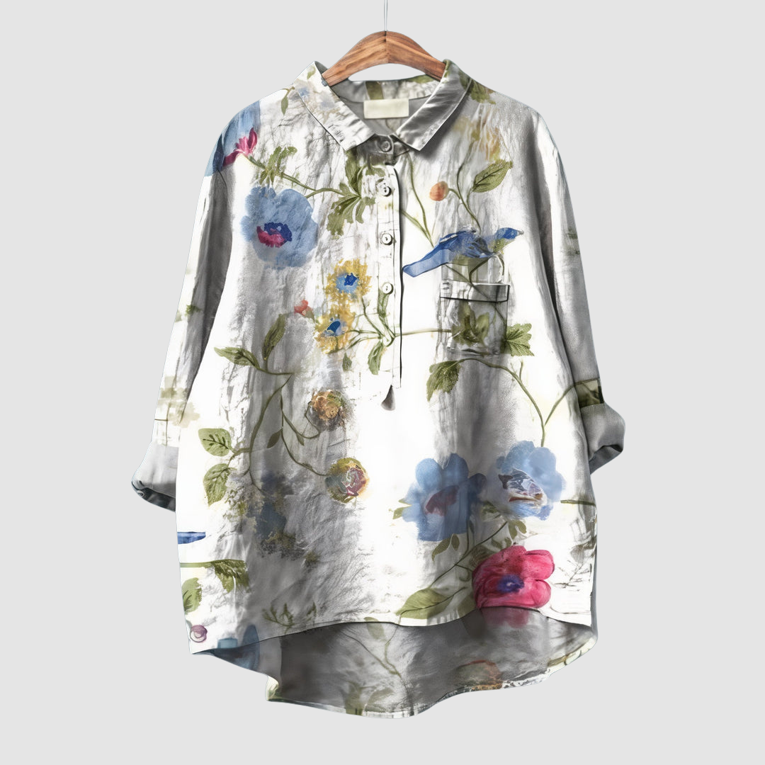 Luna™ Romantic Floral Print Blouse
