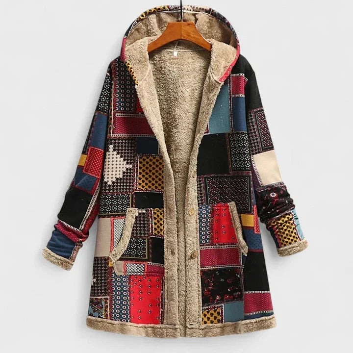 Emily | Vintage Floral Hooded Parka