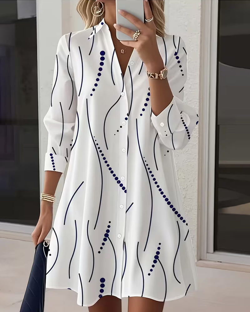 Mary | Wavy Collar Dress Shirt