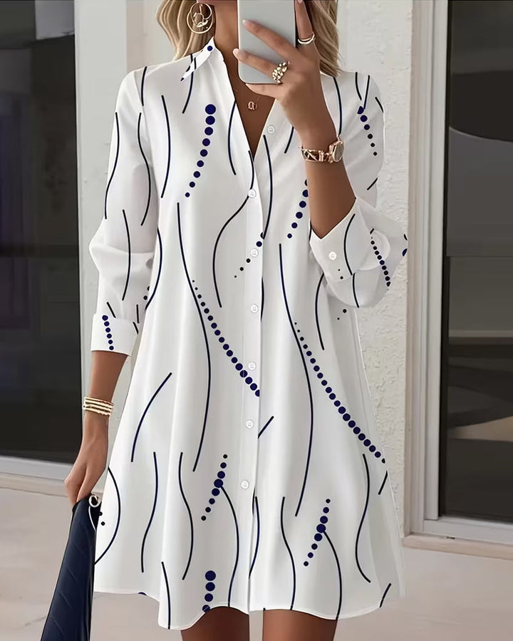 Mary | Wavy Collar Dress Shirt