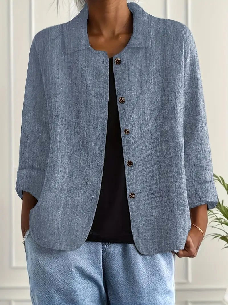 Claire | Relaxed Button-Front Blouse