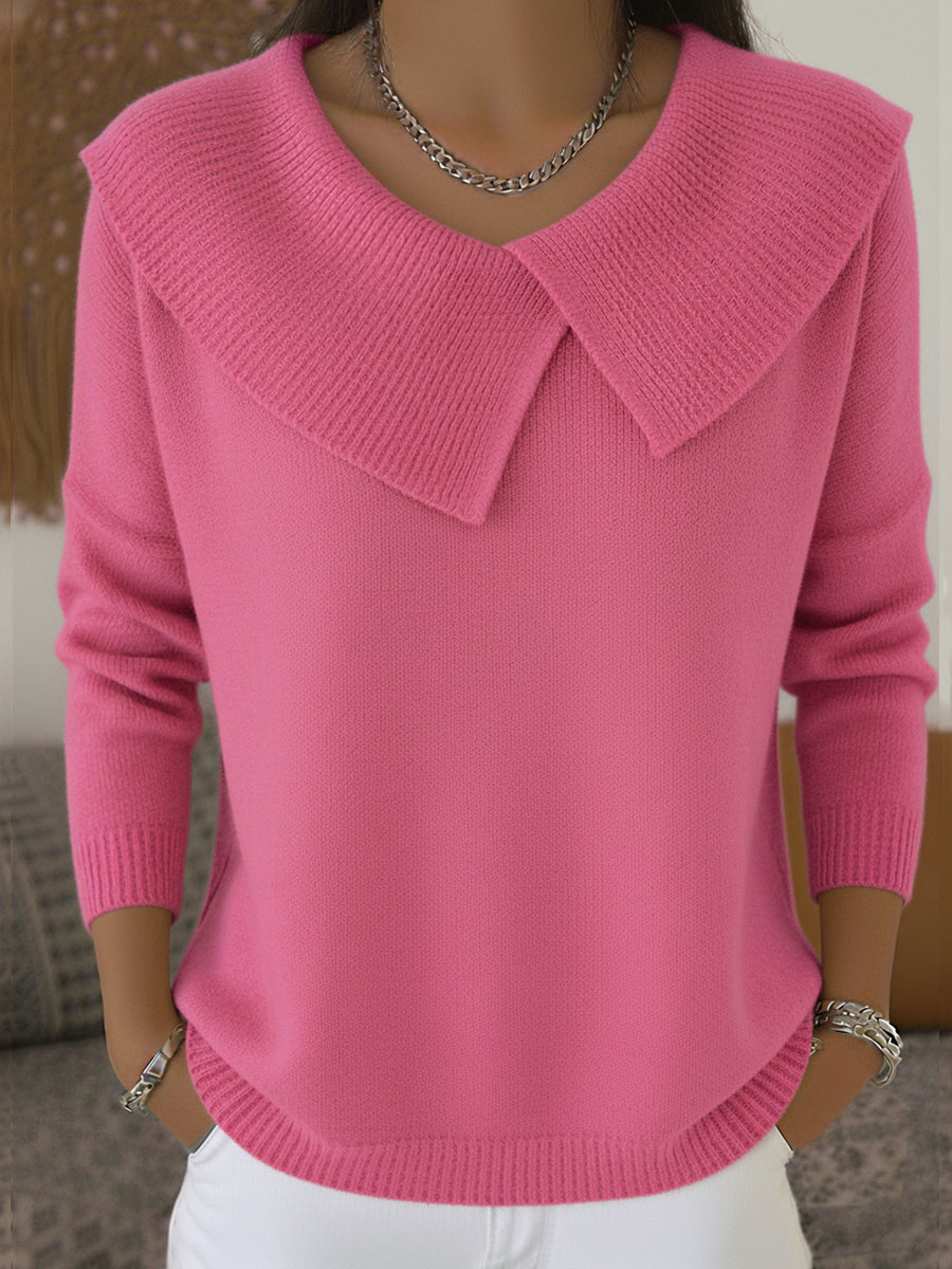 Ava | Warm Sweater with Soft Collar