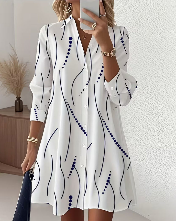 Mary | Wavy Collar Dress Shirt
