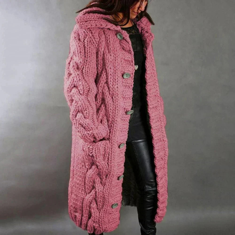 Josie | Women’s Long Chunky-Knit Cardigan