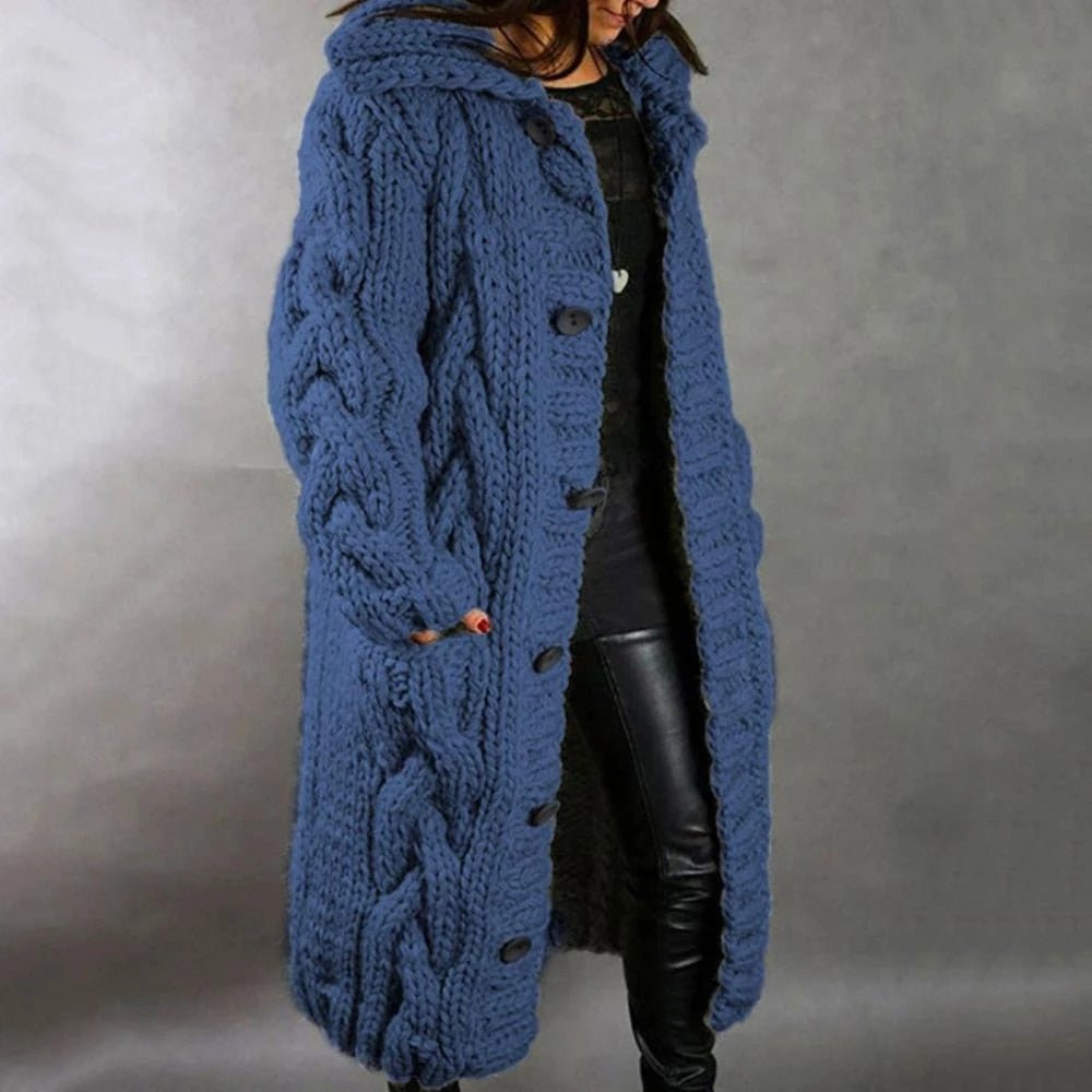 Josie | Women’s Long Chunky-Knit Cardigan
