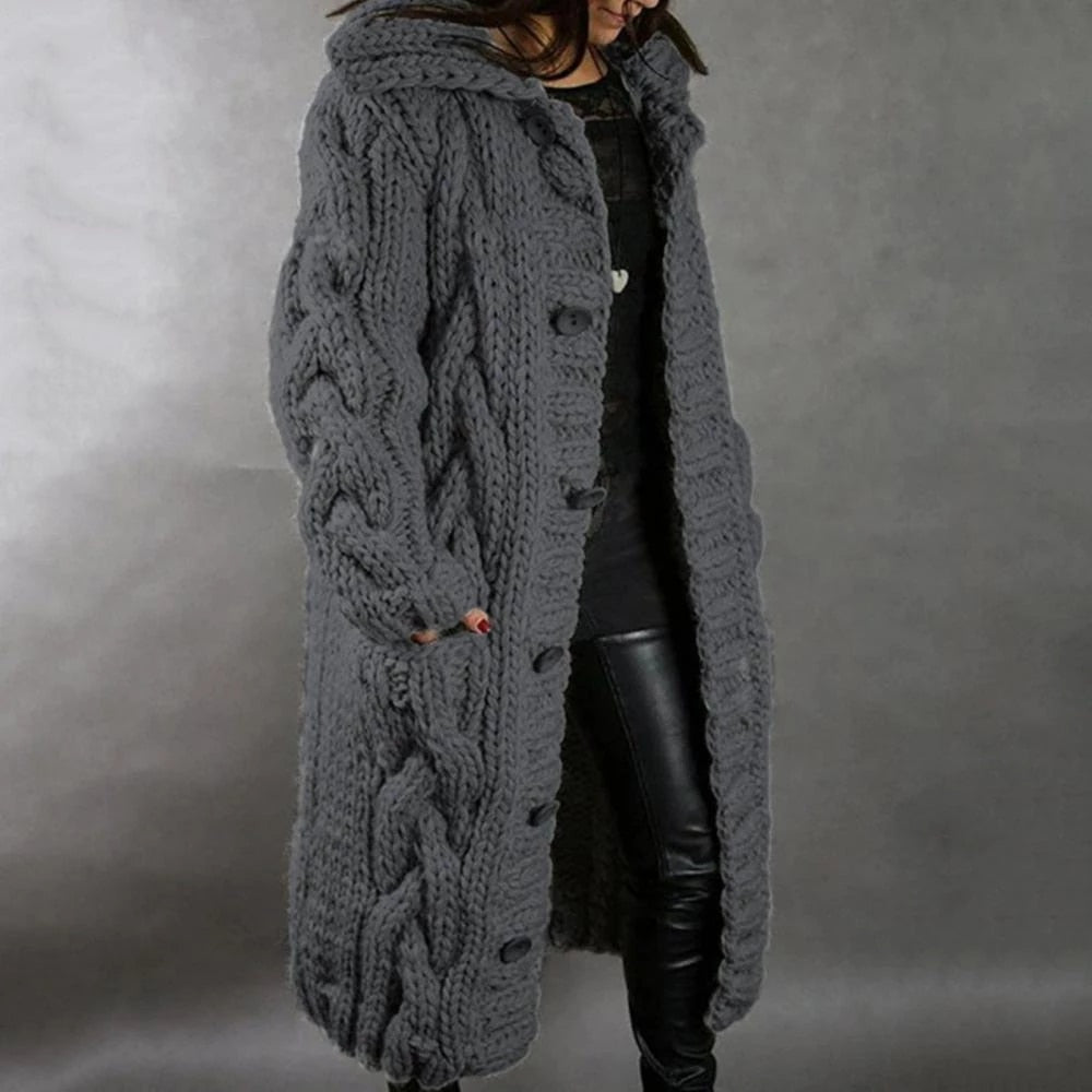 Josie | Women’s Long Chunky-Knit Cardigan