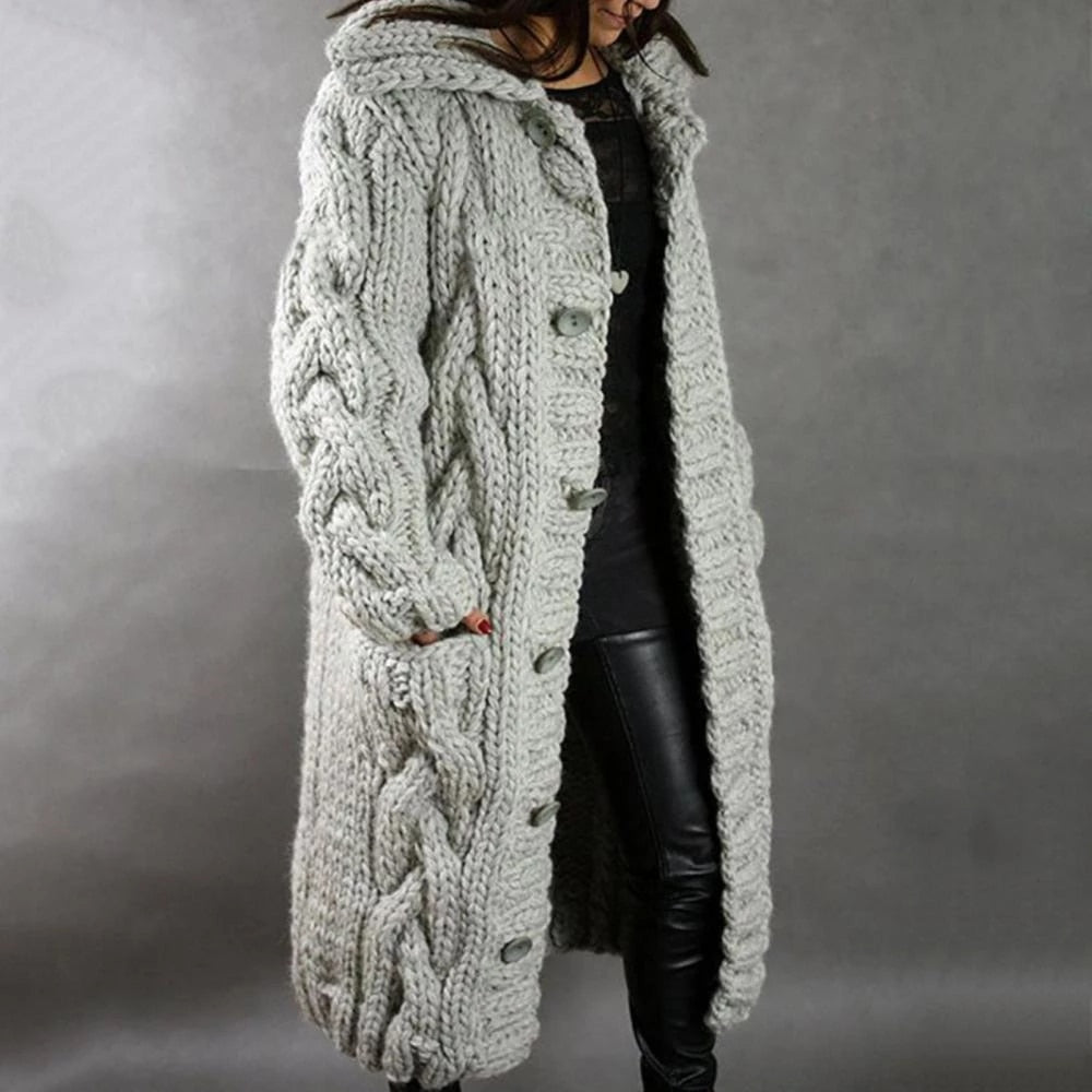 Josie | Women’s Long Chunky-Knit Cardigan
