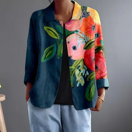 Lily | Painted Poppy Blouse