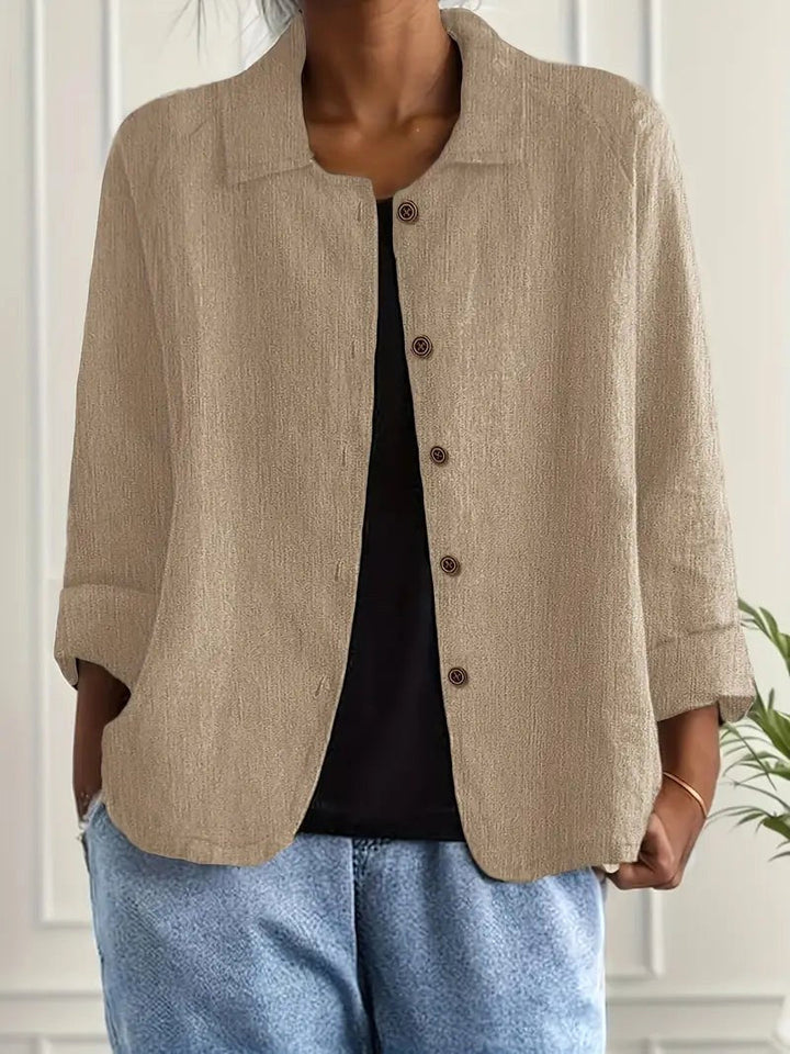 Claire | Relaxed Button-Front Blouse